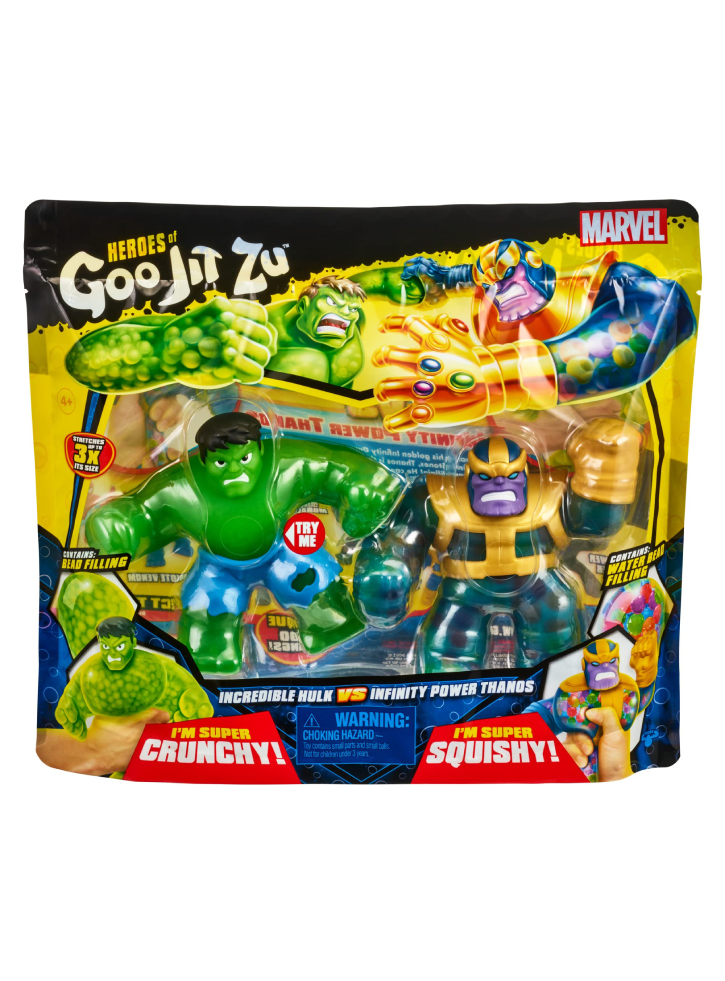 Figurina Goo Jit Zu Marvel Versus Pack Series 4 Thanos Vs Hulk (41298)