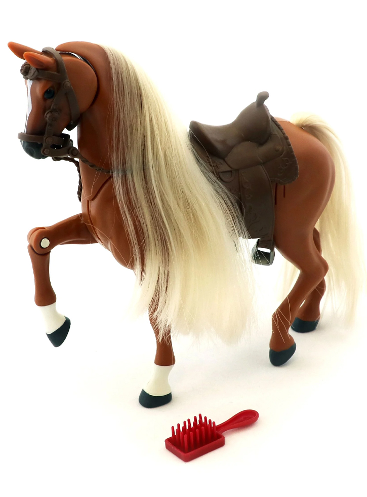 Royal Breeds Prancing Stallion with Sound Palomino Walker (85002B)