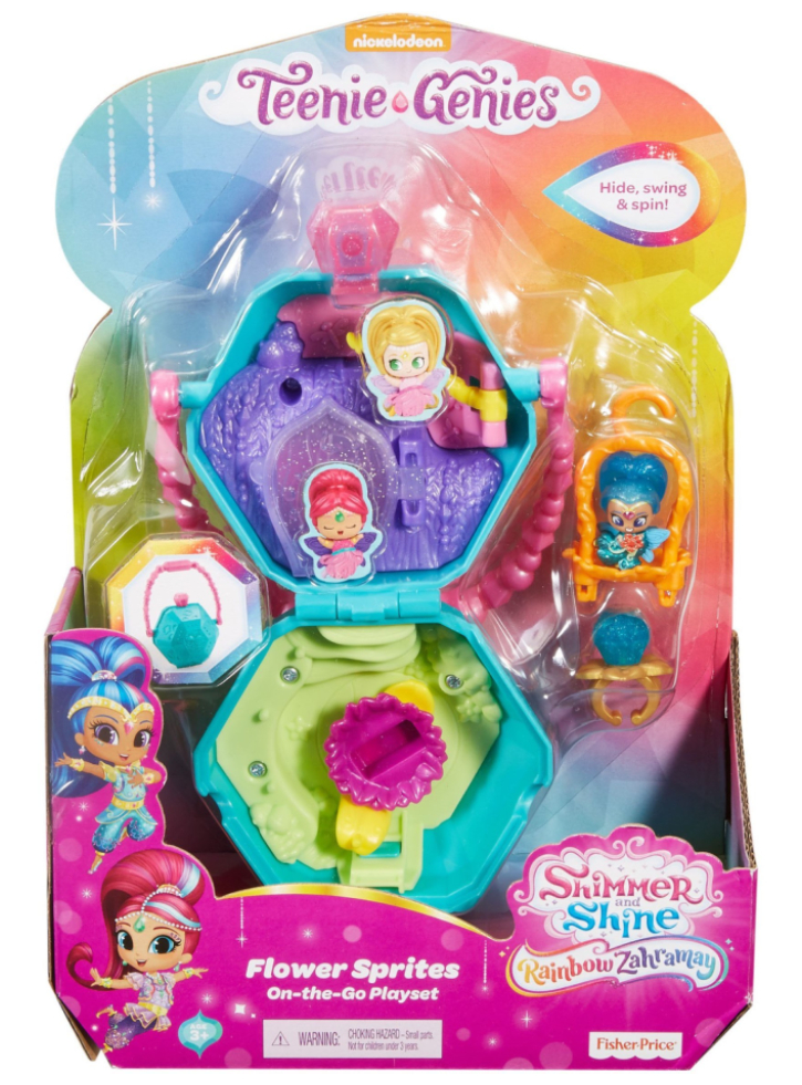 Set Fisher-Price Shimmer Shine Teenie Genies Flower Sprites On-the-Go (FHN39)