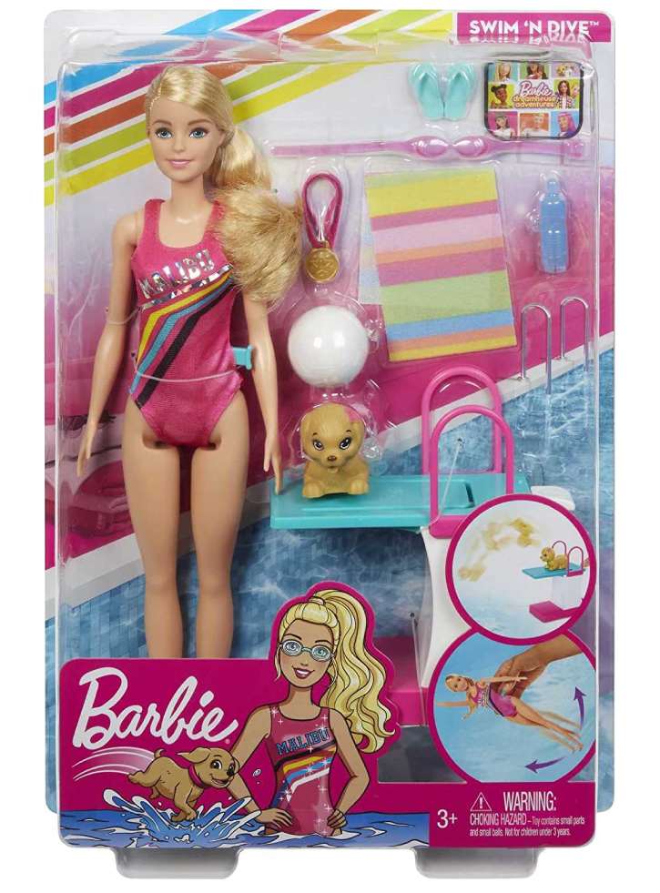 Papusa Barbie Dreamhouse Adventures Swim, Dive & Accessories (GHK23)