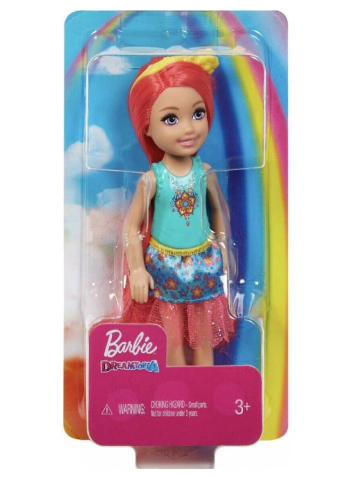 Papusa Barbie Dreamtopia Chelsea Pink Hair 13cm (GJJ97)