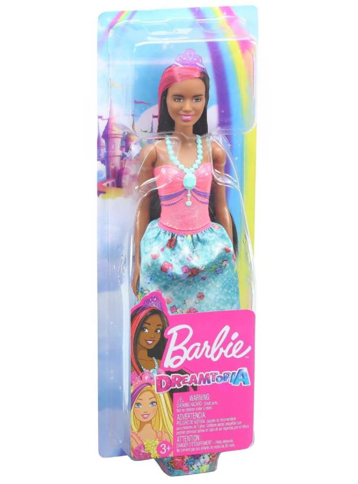 Papusa Barbie Dreamtopia Dark Skin Brunette Princess (GJK15)