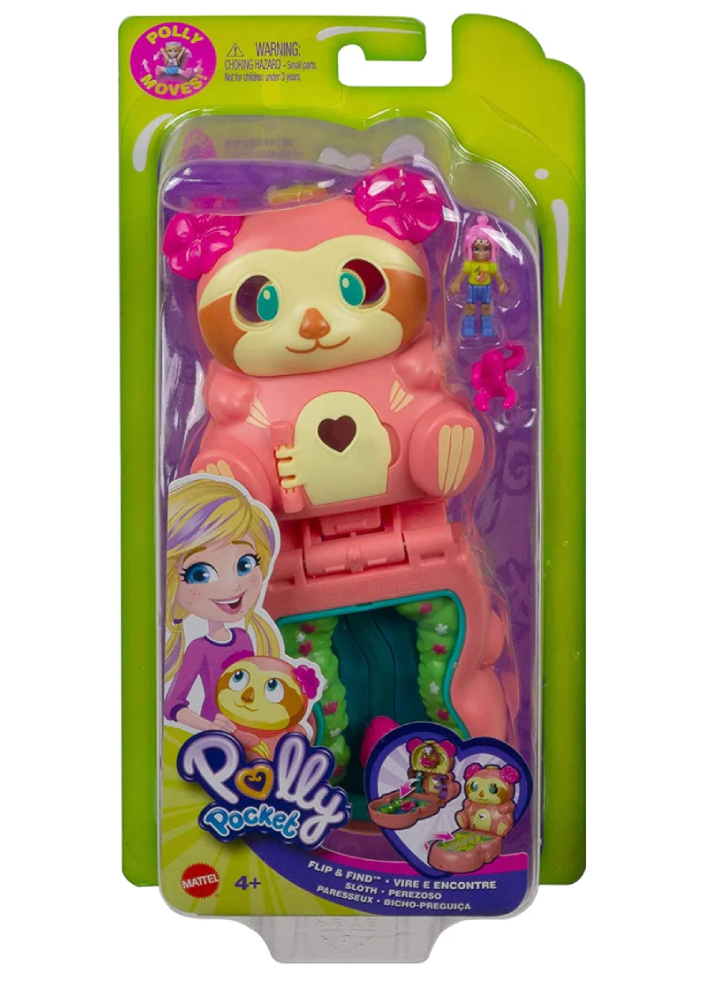 Set Polly Pocket Flip Find Sloth (GTM59)