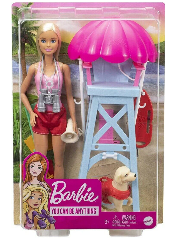 Papusa Barbie Lifeguard Blonde Hair (GTX69)