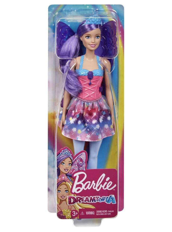 Papusa Barbie Dreamtopia Fairy with Purple Wings (GJK00)