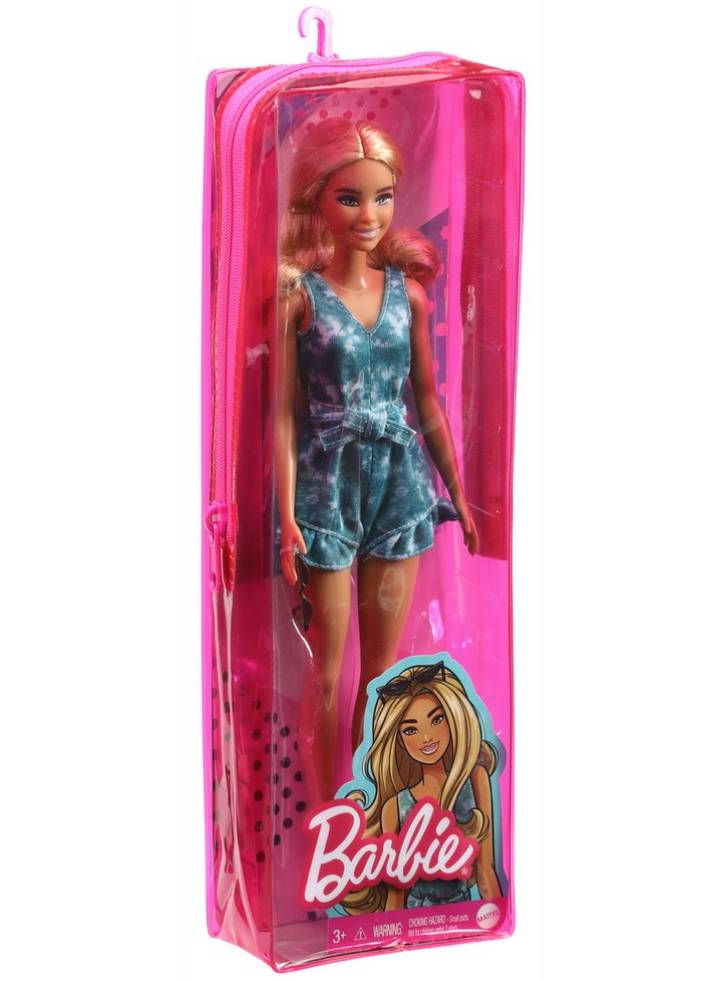 Papusa Barbie Fashionistas Blond Hair, Brown Skin & Fullbody Shorts (GRB65)