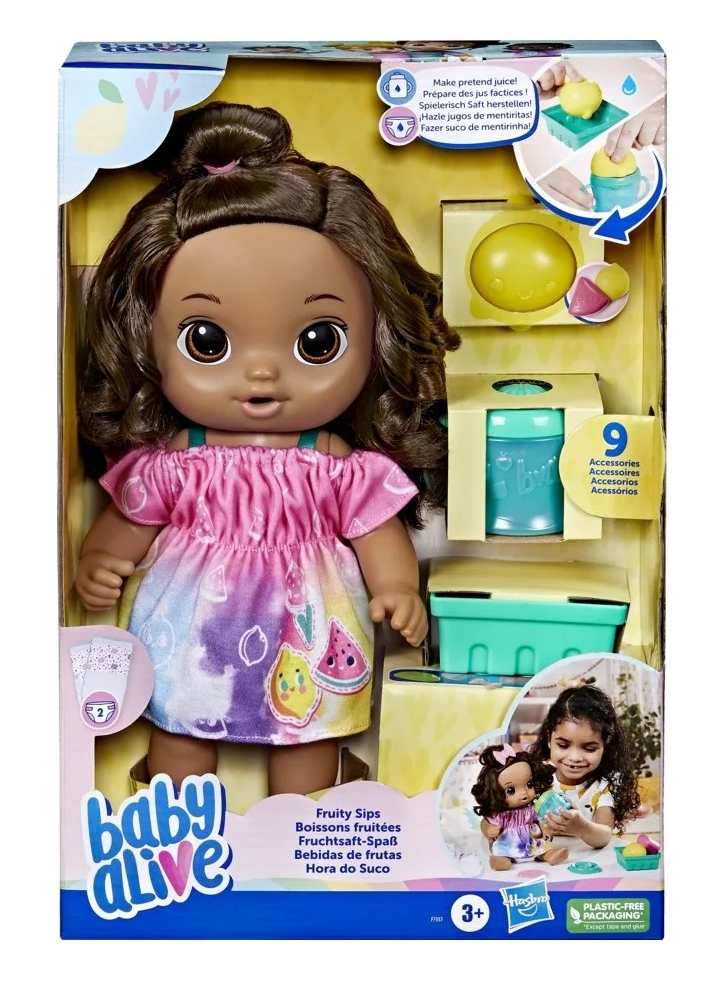 Papusa Baby Alive Fruity Sips Lemon Brunette Hair (F7357)