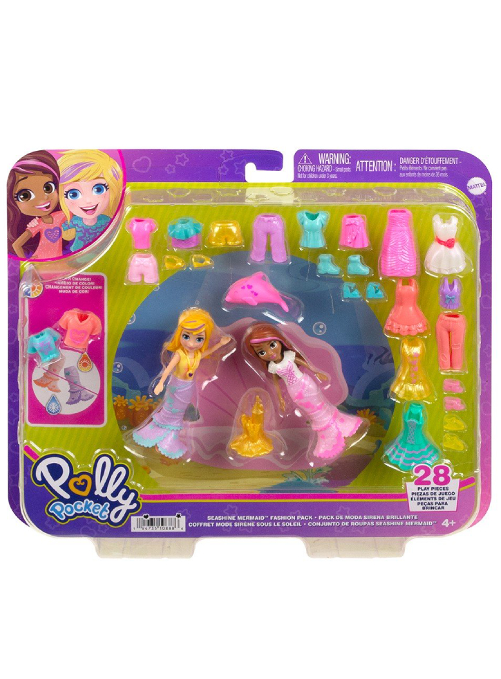 Set Polly Pocket Seashine Mermaid Fashion (HKV96)