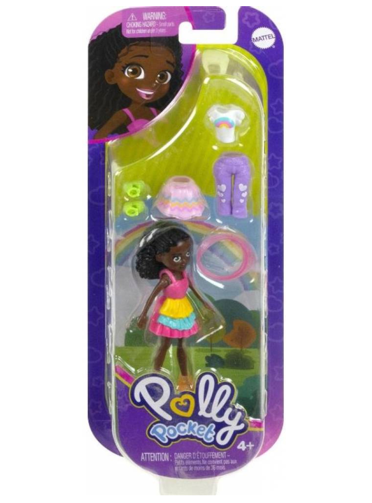 Papusa Polly Pocket Summer Fashion Dark Skin (HKV84)