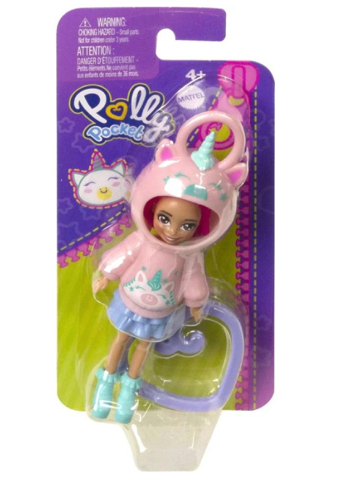 Papusa Polly Pocket Hoodie Buddy Unicorn (HKW02)
