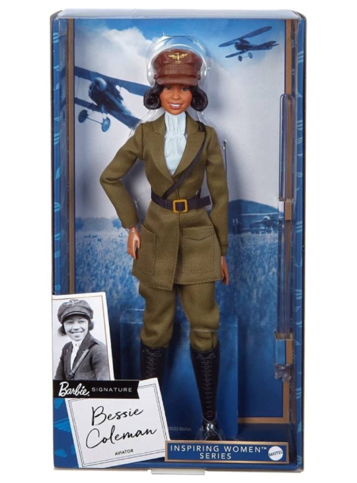 Papusa Barbie Signature Inspiring Women Series Bessie Coleman (HJX36)