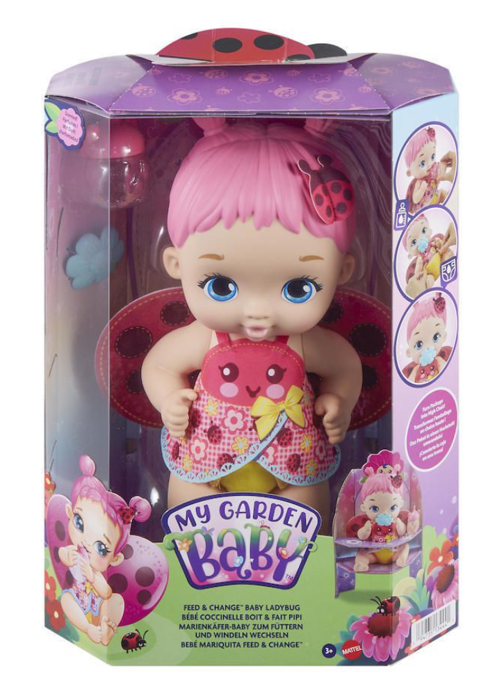 Papusa My Garden Baby Feed Change Baby Ladybug (HMX27)