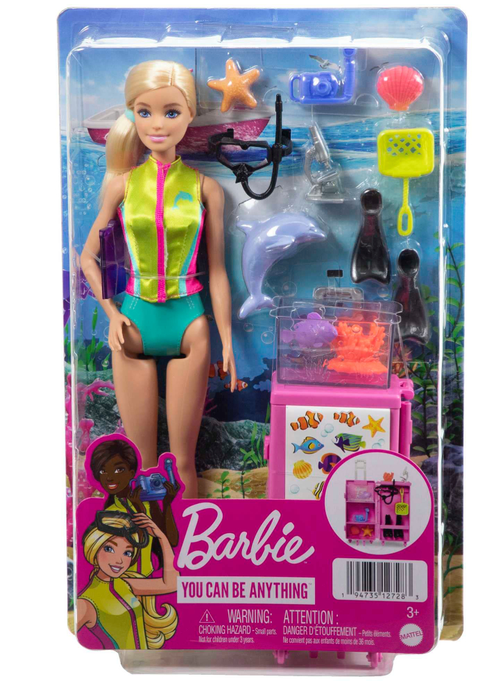 Papusa Barbie Marine Biologist Blonde Hair (HMH26)