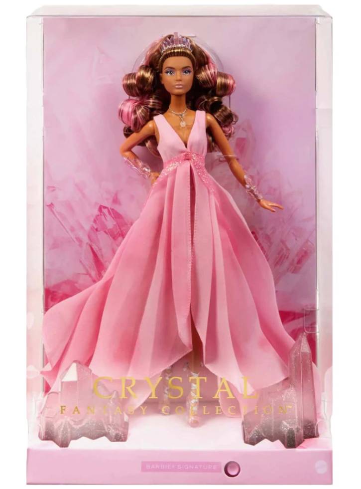 Papusa Barbie Signature Crystal Fantasy Collection (Dark Skin Doll) (HCB95)