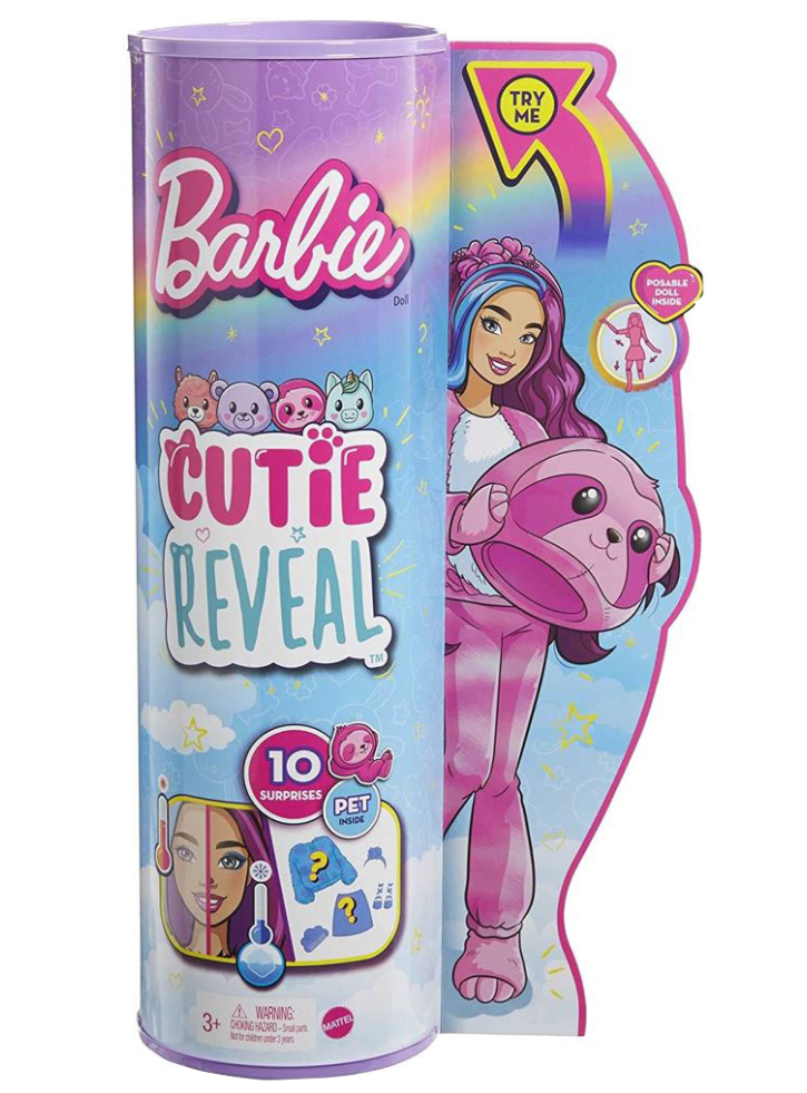 Papusa Barbie Cutie Reveal Sloth (HJL59)