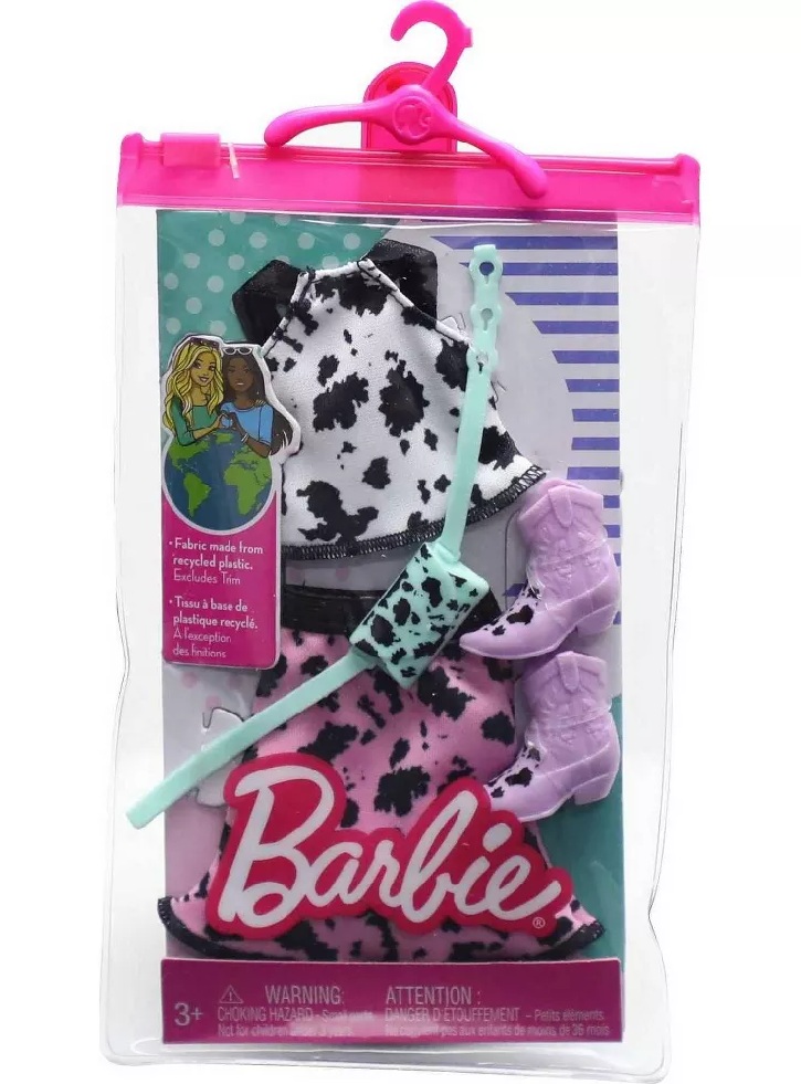 Set Barbie Fashion Pack White Color Shirt &Pink Color Skirt (HJT18)
