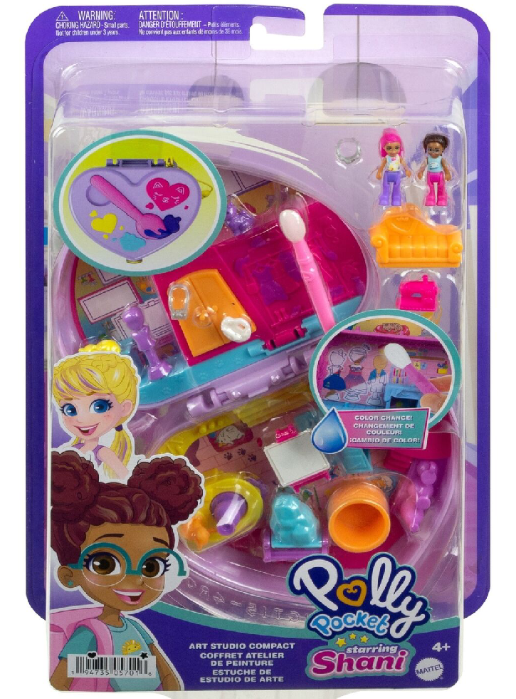 Set Polly Pocket Starring Shani Art Studio Compact (HGT15)
