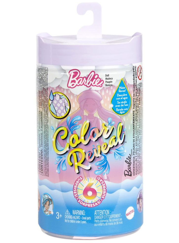 Papusa Barbie Chelsea Mini Color Reveal Rain or Shine (HDN76)