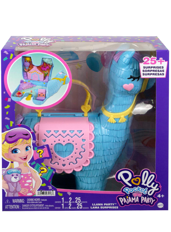 Set Polly Pocket Pajama Party Lama Surprises (HHX74)