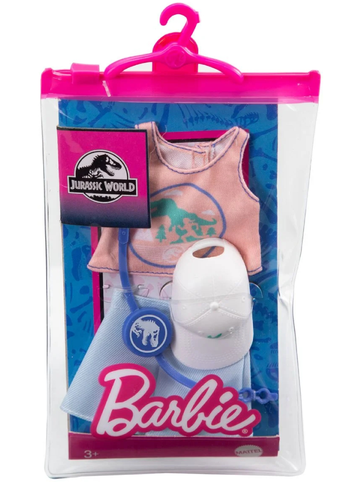 Set Barbie Fashion Jurassic World With Hat (GRD46)