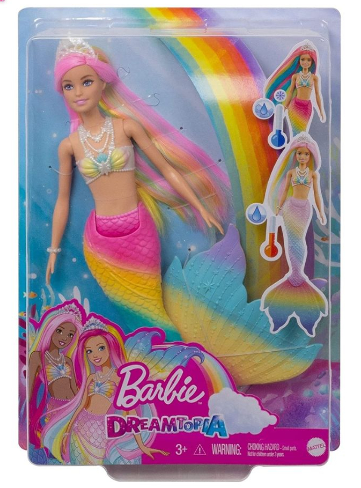 Papusa Barbie Dreamtopia Rainbow Magic Mermaid Colour Change (GTF89)