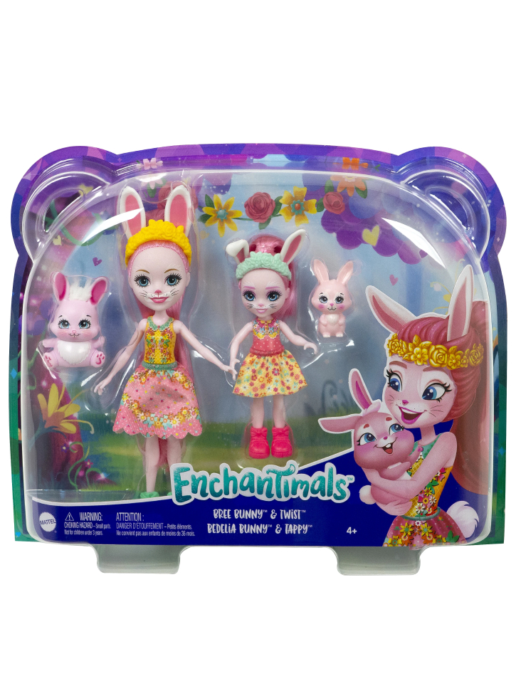 Set Enchantimals Bree Bunny Twist Sisters (HCF84)