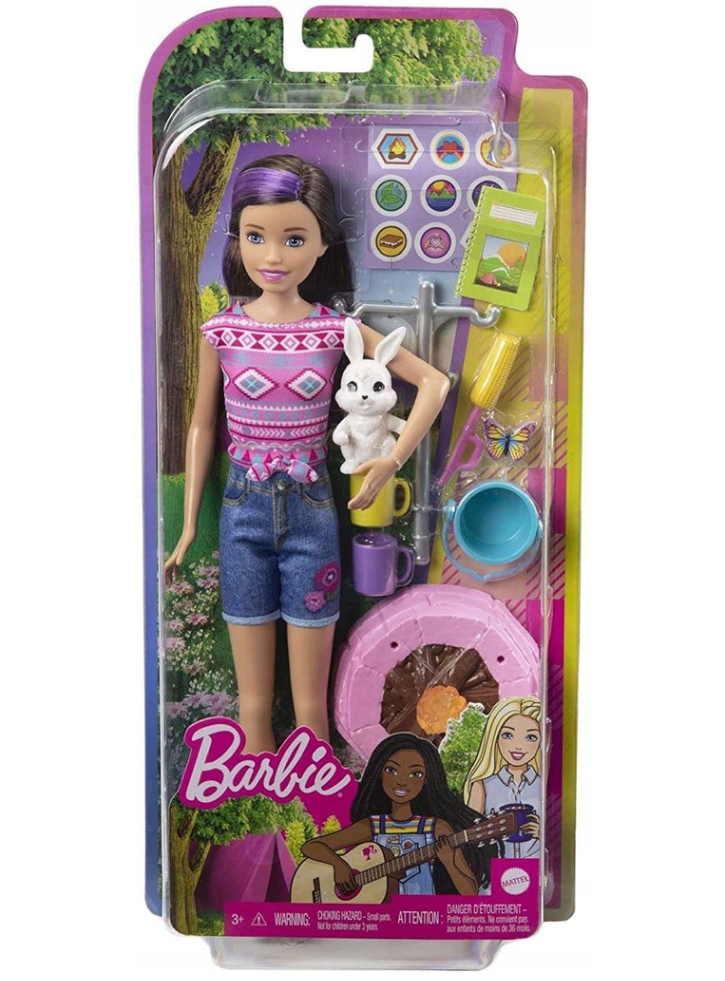 Papusa Barbie Camping set with Camp Fire (HDF71)