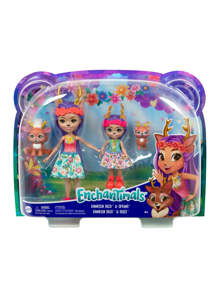 Papusa Enchantimals Danessa Deer Sprint Sisters (HCF80)