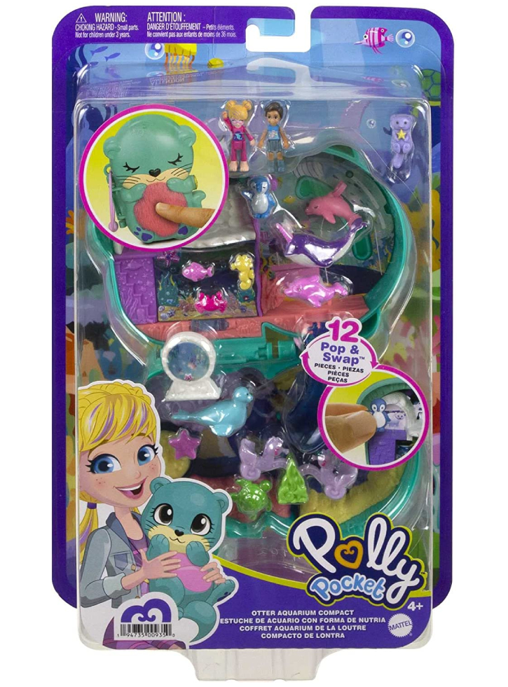 Set Polly Pocket Otter Aquarium Compact (HCG16)