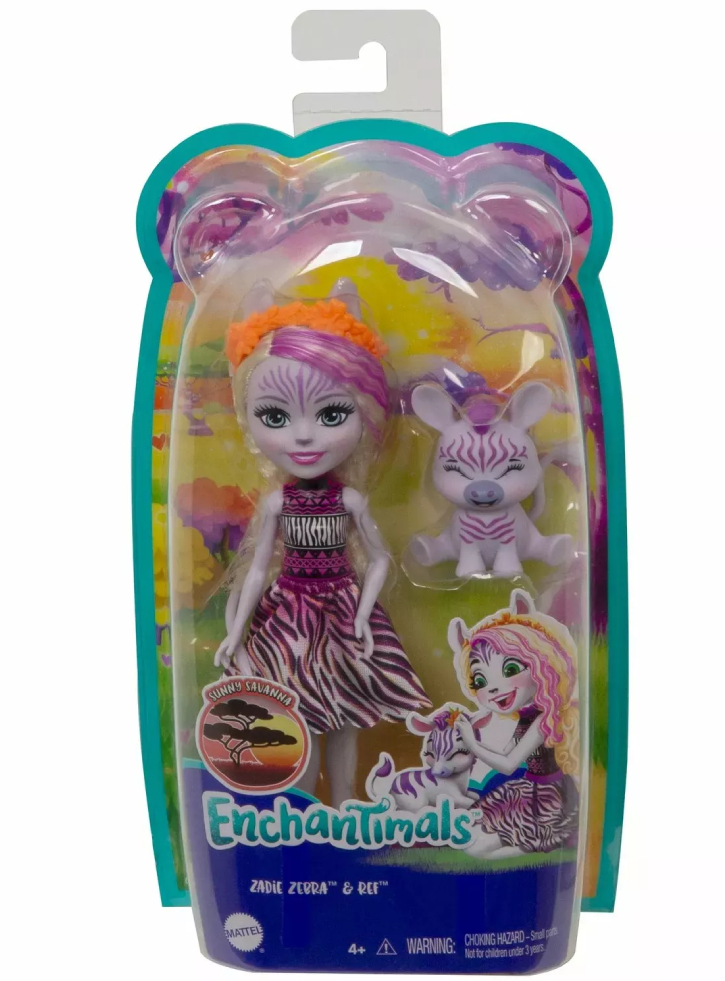 Papusa Enchantimals Zadie Zebra Ref (GTM27)