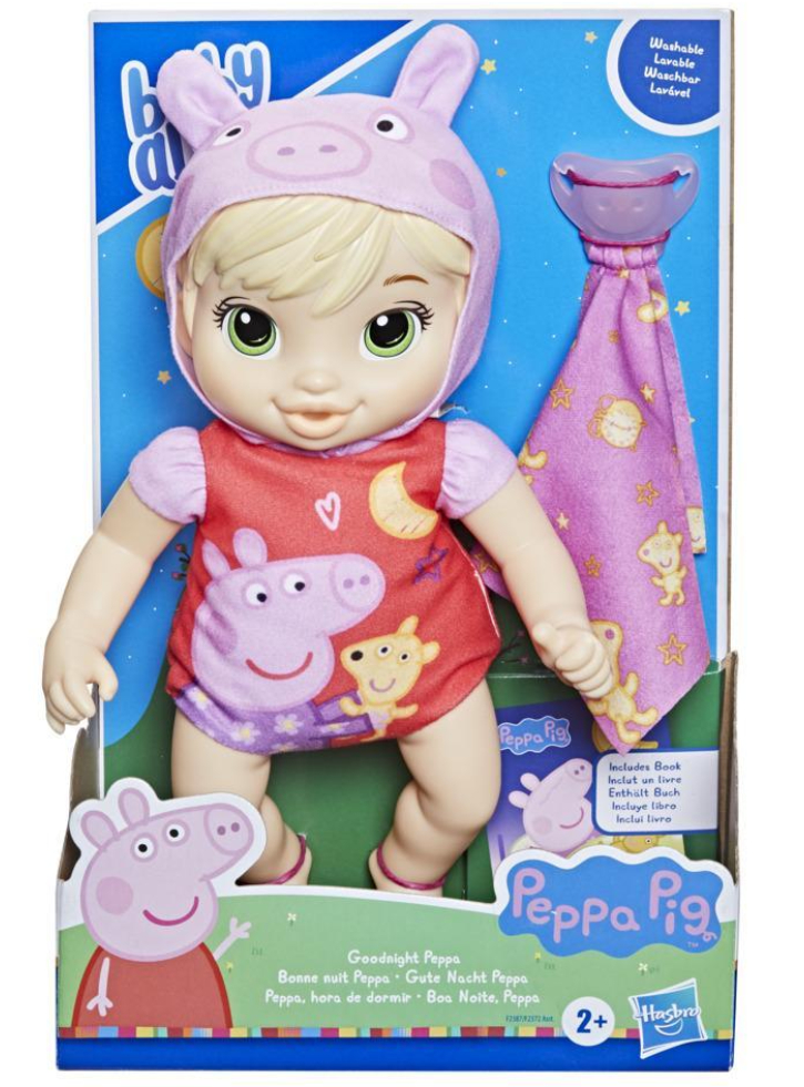 Papusa Baby Alive Goodnight Peppa Pig (F2387)