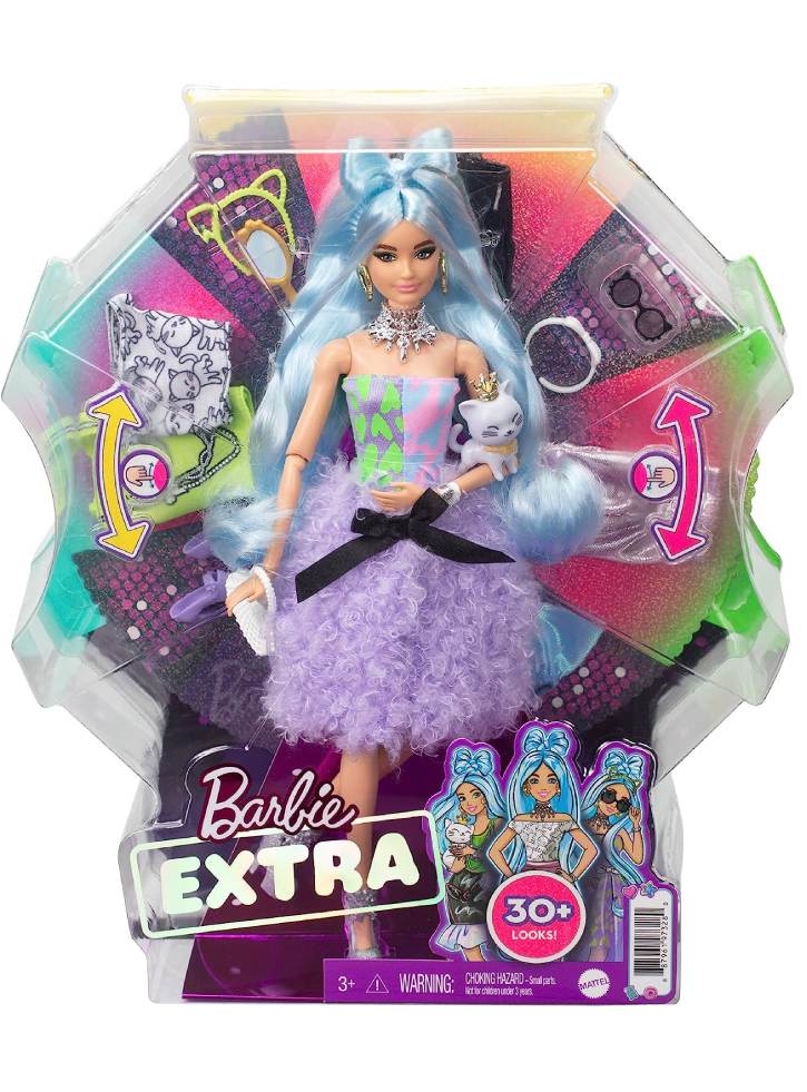 Papusa Barbie Extra Blue Hair Deluxe & Accessories (GYJ69)