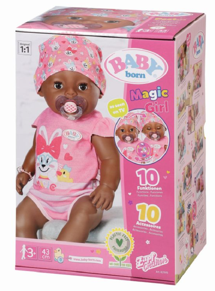 Papusa Baby Born Magic Girl Brown Eyes 43cm (827970)