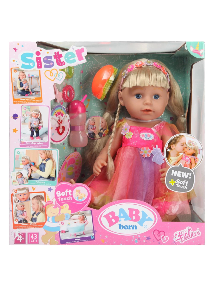 Papusa Baby Born Soft Touch Unicorn Sister 43cm (829349)