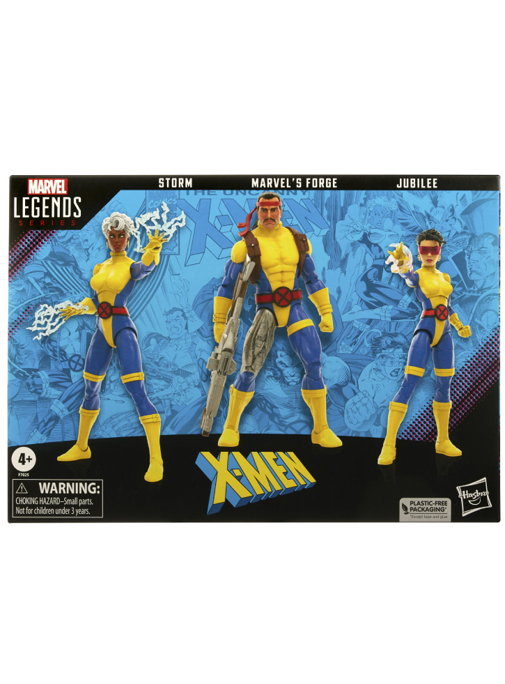 Set Figurine Fans Marvel Legends Series (60th Anniversary) X-Men Storm, Marvels Forge & Jubilee 15cm (F7025)