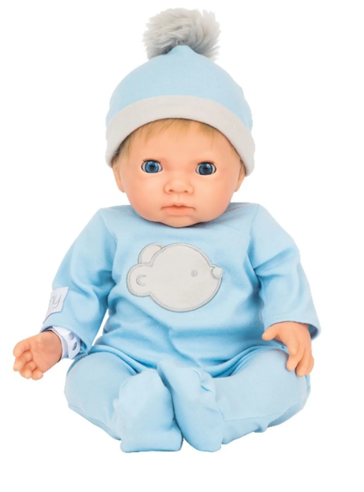 Papusa Tiny Treasure Blond Hair & Blue Bear Outfit (30139)