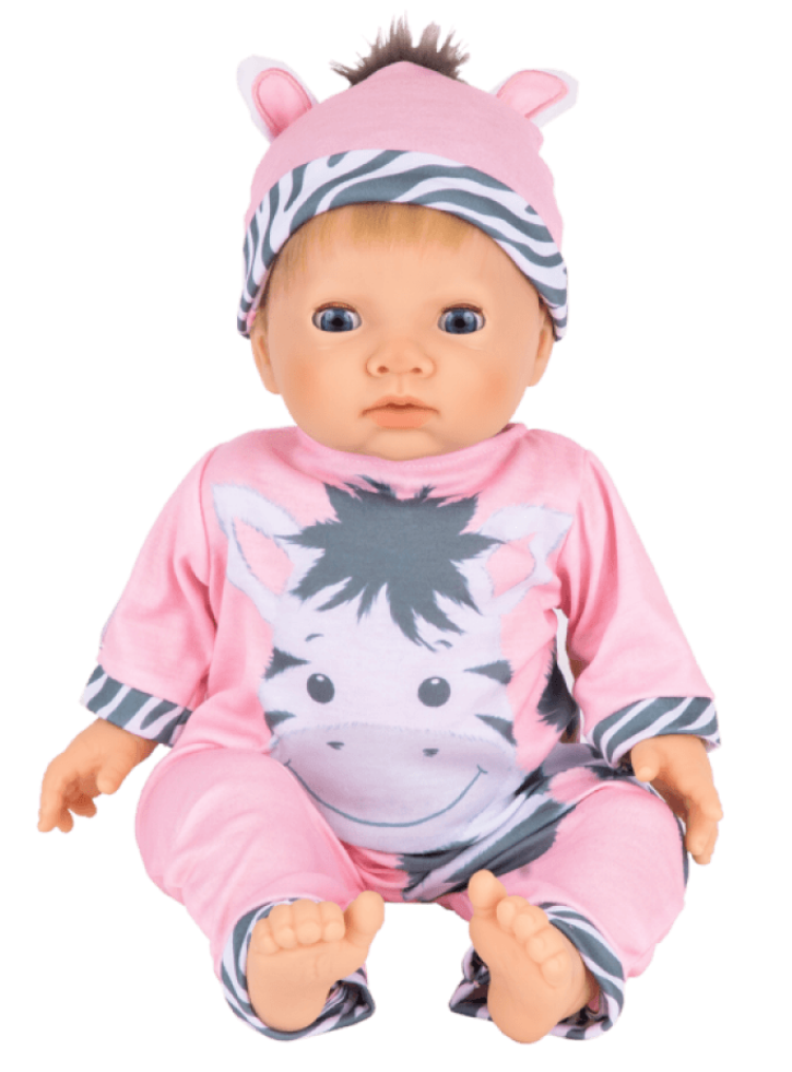 Papusa Tiny Treasure Blond Hair Zebra Outfit (30267)