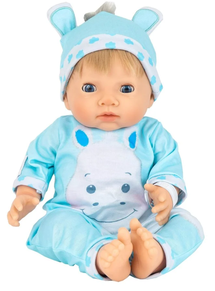 Papusa Tiny Treasure Blond Hair Hippo Outfit (30268)
