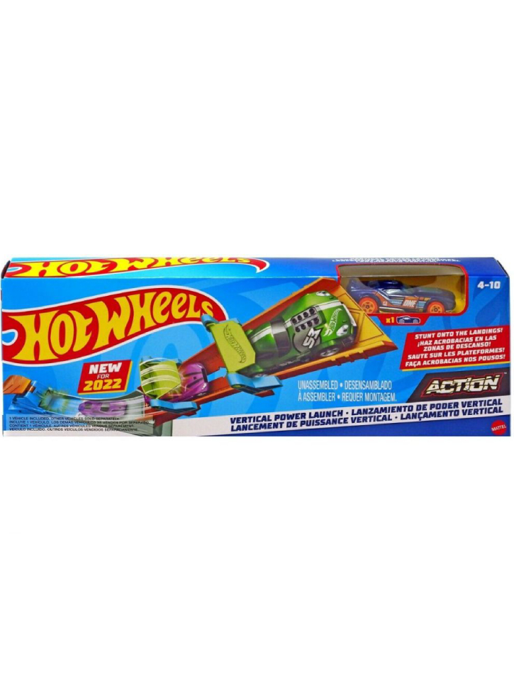 Set Hot Wheels Action Vertical Power Launch Classic Stunt (HFY69)