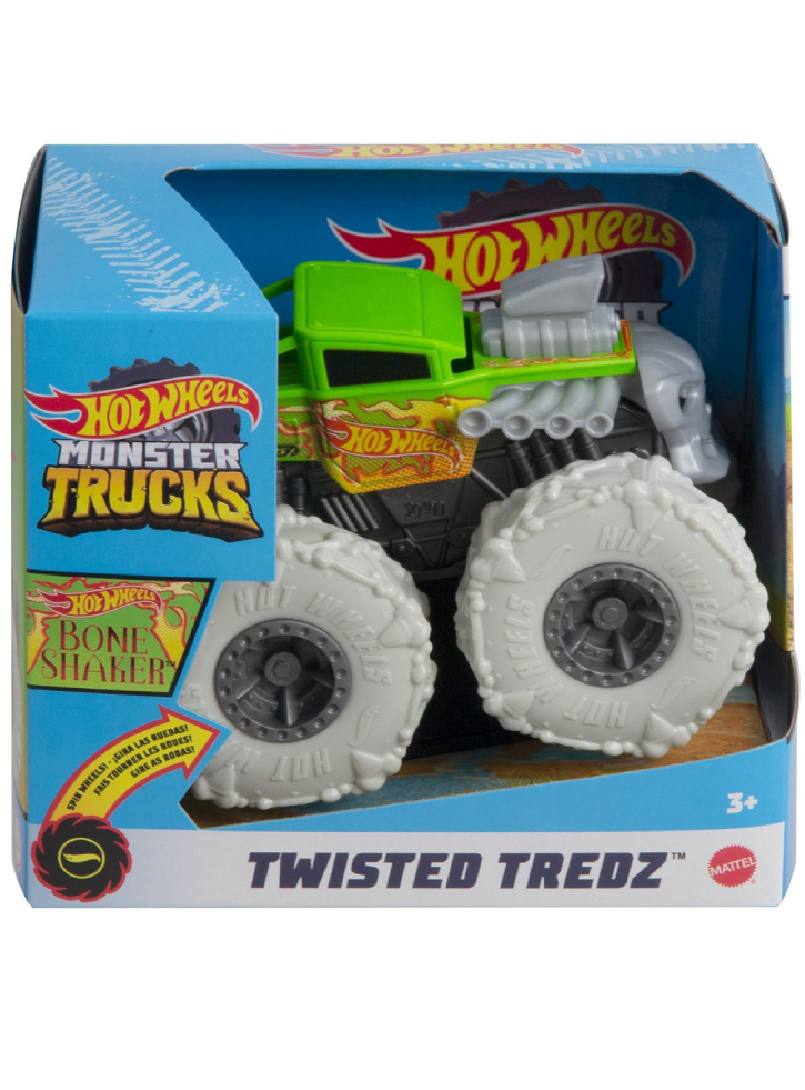 Hot Wheels Monster Trucks Twisted Tredz 1:43 Bone Shaker (GVK38)