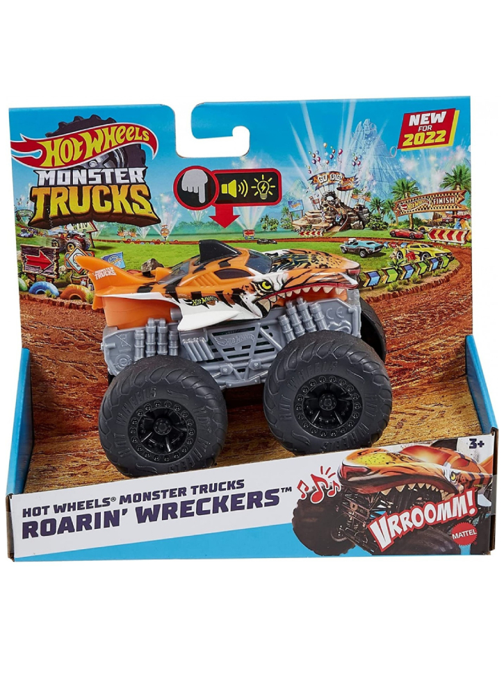 Hot Wheels Monster Trucks Roarin Wreckers Tiger Shark 1:43 (HDX62)