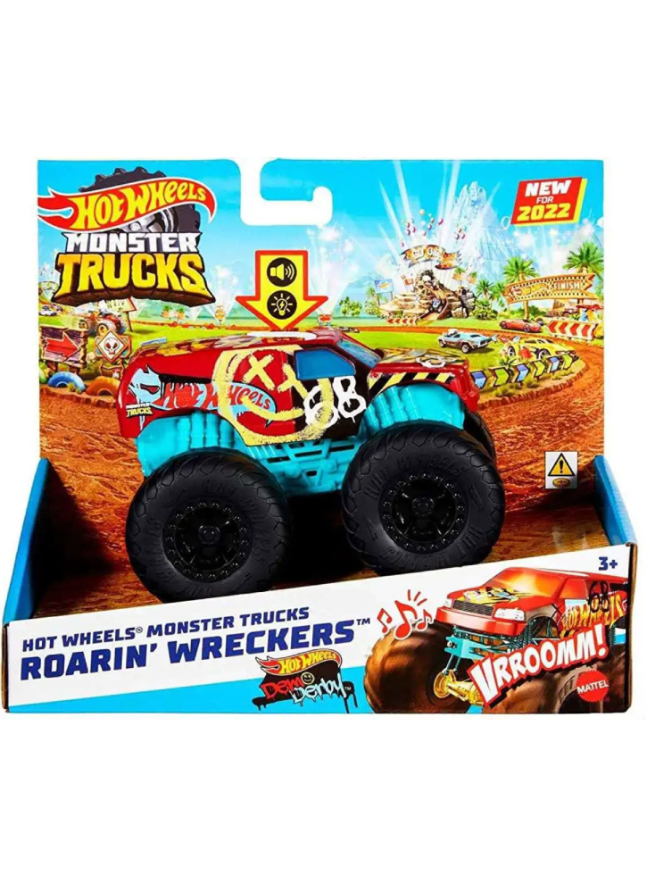 Hot Wheels Monster Trucks Roarin Wreckers Demo Derby 1:43 (HDX66)