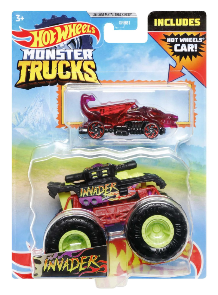 Hot Wheels Monster Trucks Invader Die Cast (HDB95)