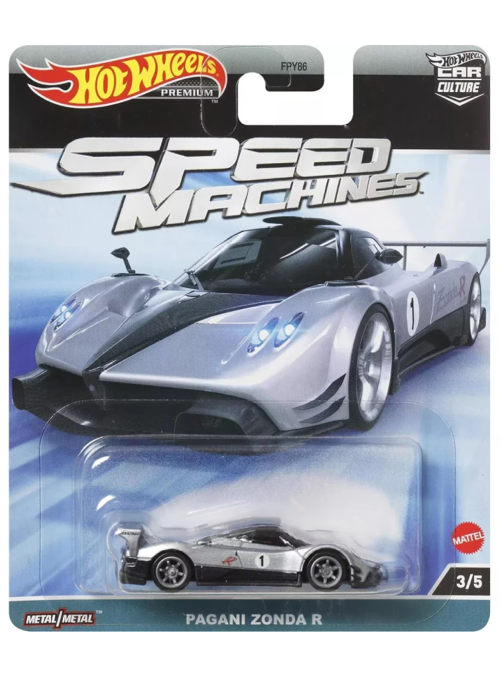 Hot Wheels Premium Car Culture Speed Machines Pagani Zonda R (HKC42)