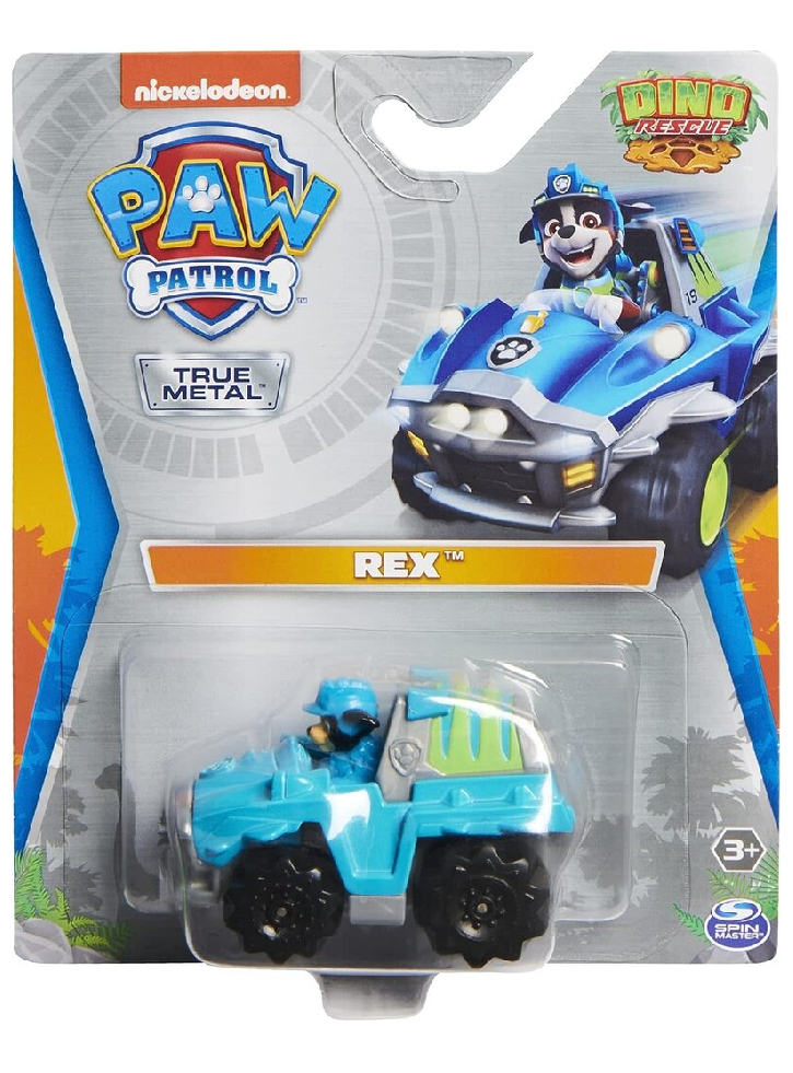 Vehicul Master Paw Patrol Dino Rescue - Rex True Metal (20136996)