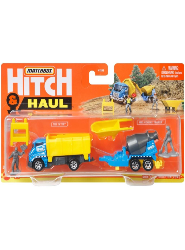 Set Hitch Haul MBX Construction Zone Tilt N Tip MBX Cement Trailer (GWM58)