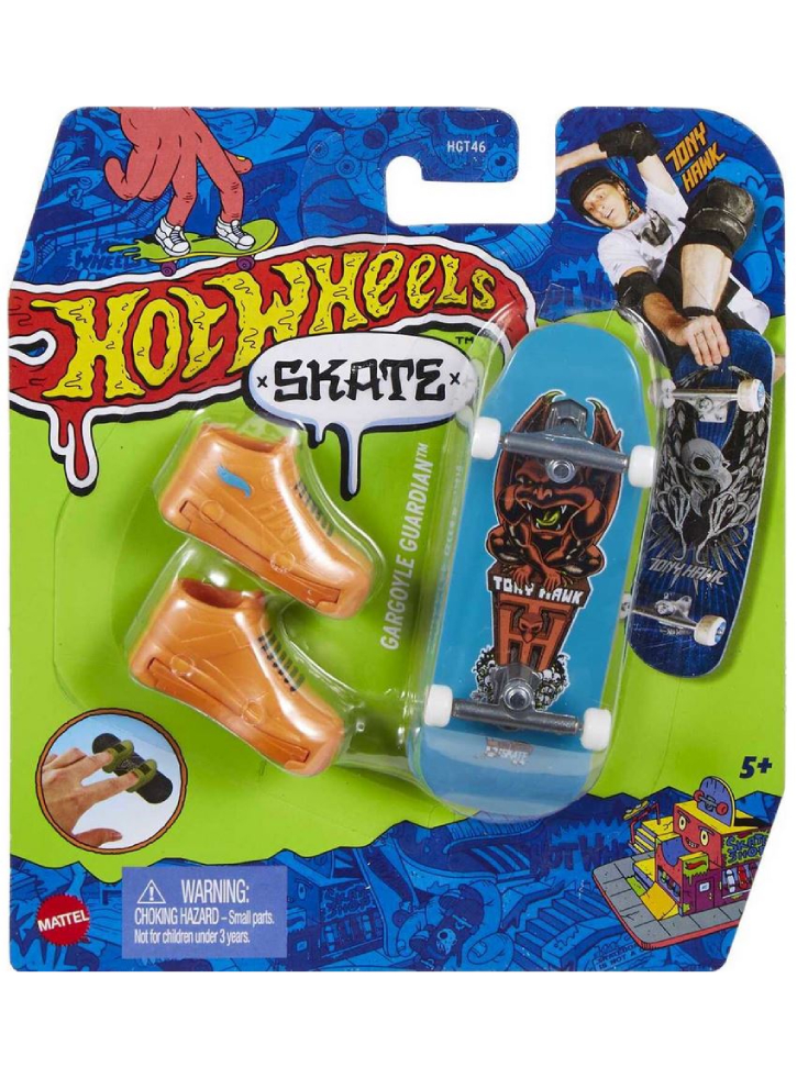 Hot Wheels Skate Fingerboard & Shoes Tony Hawk Gargoyle Guardian (HNG21)