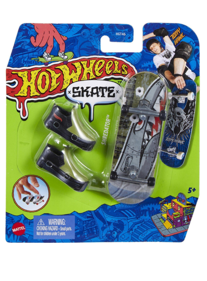 Hot Wheels Skate Fingerboard & Shoes Tony Hawk Shredator (HNG23)
