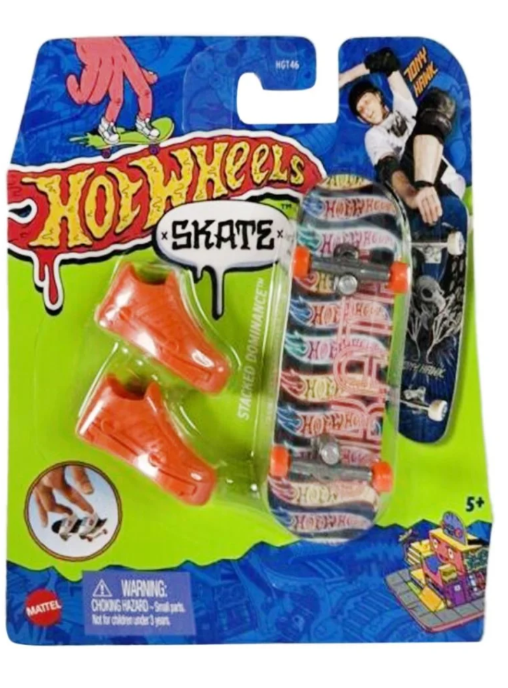 Hot Wheels Skate Fingerboard & Shoes Challenge Accepted Stacked Dominance (HNG32)