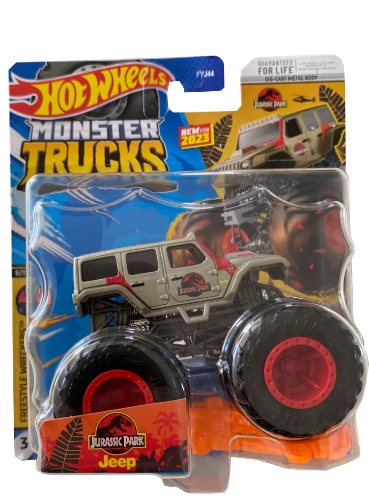 Vehicul Hot Wheels Monster Trucks Jurassic Park Jeep Die-Cast (HLT08)